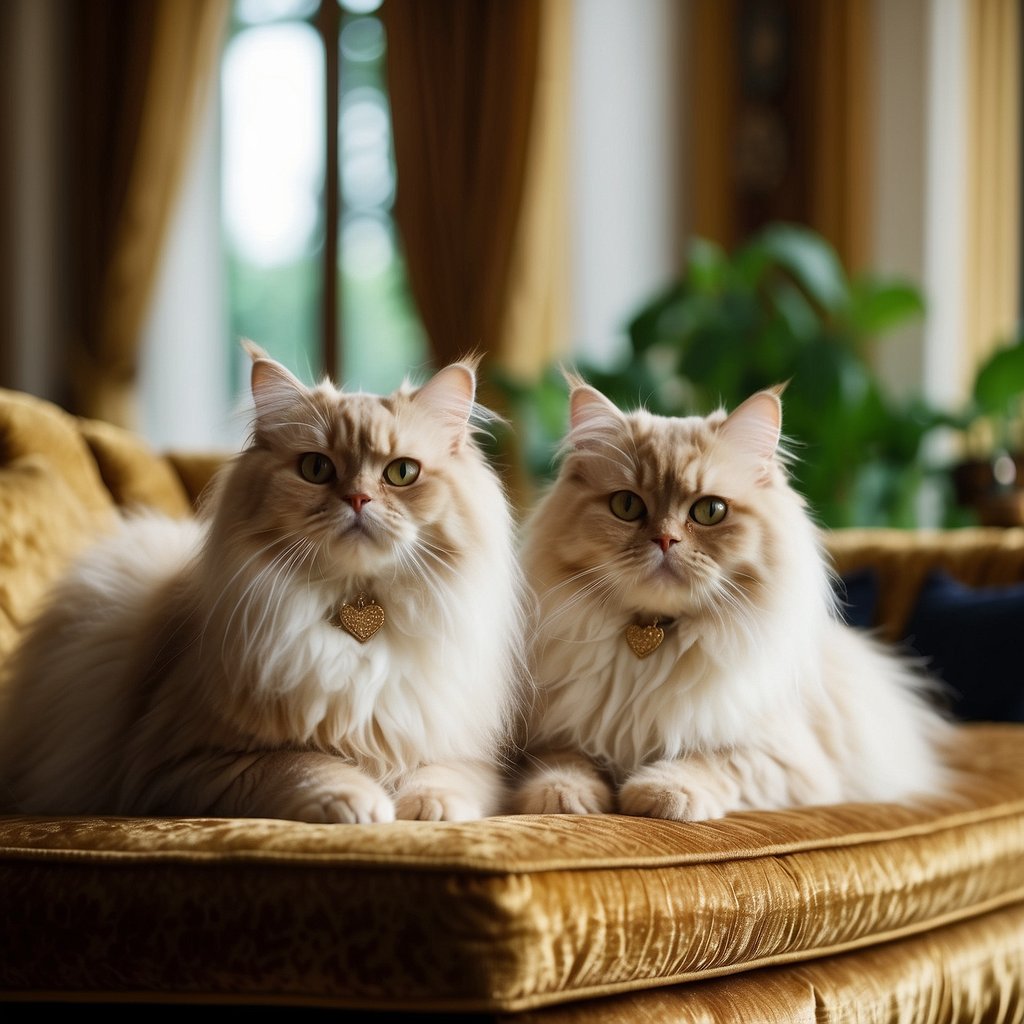 Persian Cats on sofa
