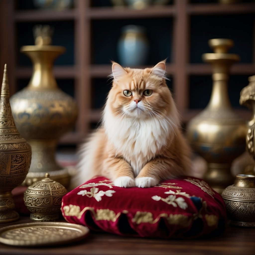 Persian Cat on pillow