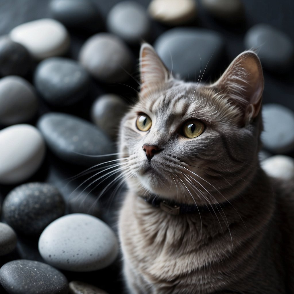 beautiful gray cat
