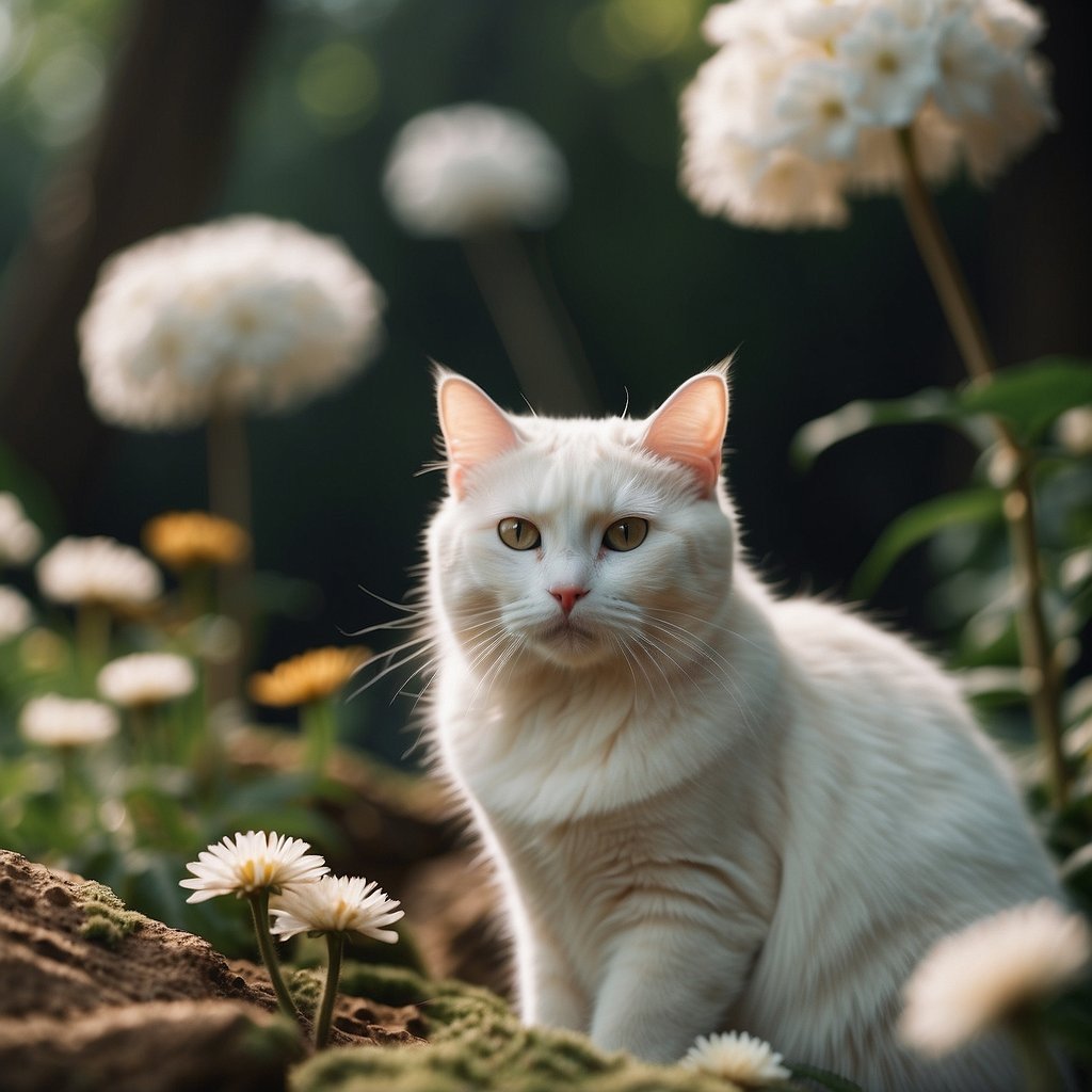 white cat names inspired by nature
