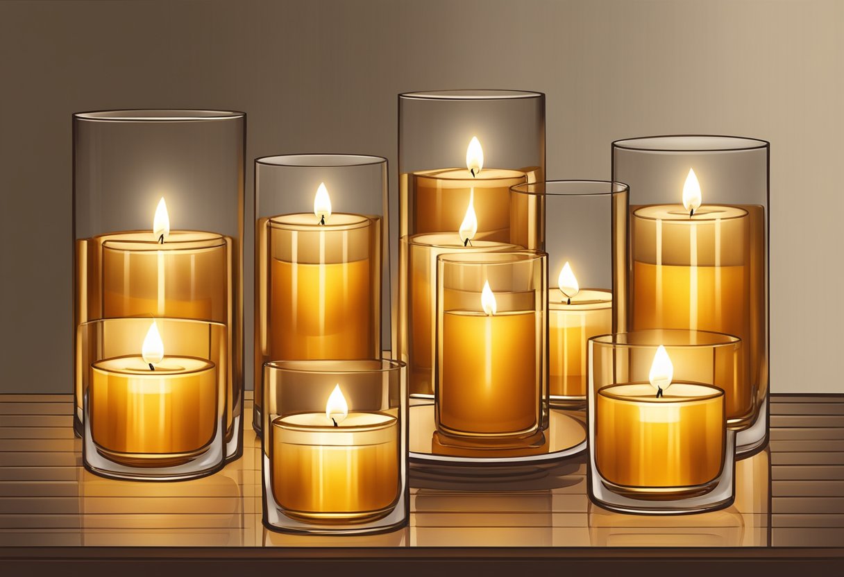 Amber Candle Glass Wholesale