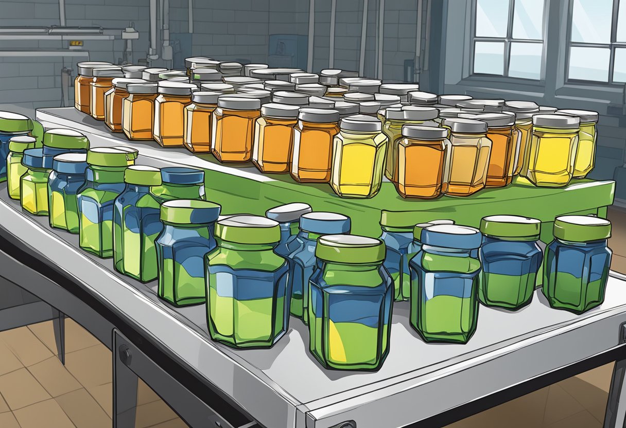 250ml Hexagonal Glass Jam Jar Factory