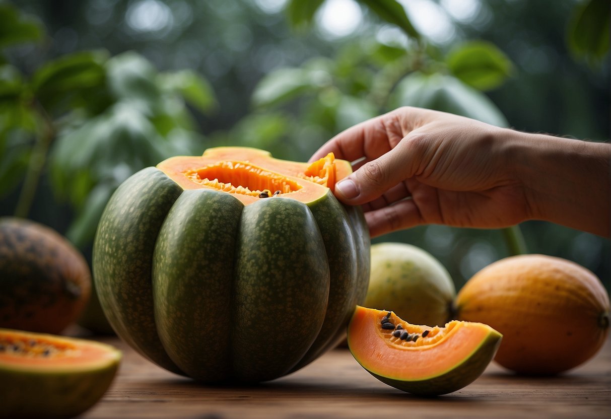 Choosing a papaya