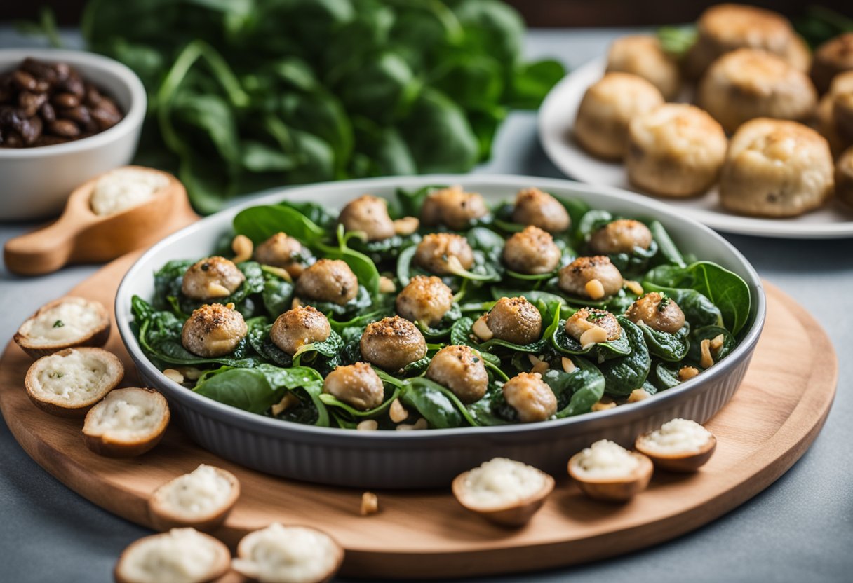 Spinach Stuffed Mushrooms