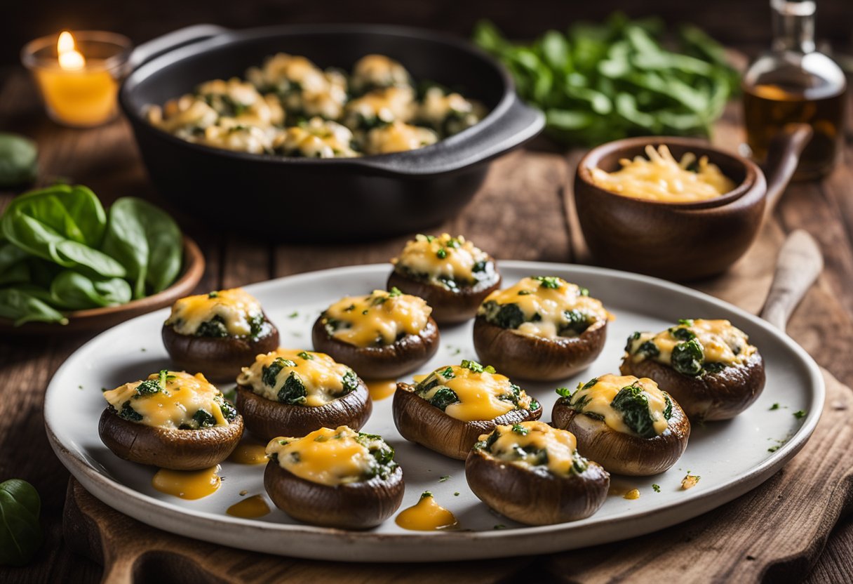 Spinach Stuffed Mushrooms