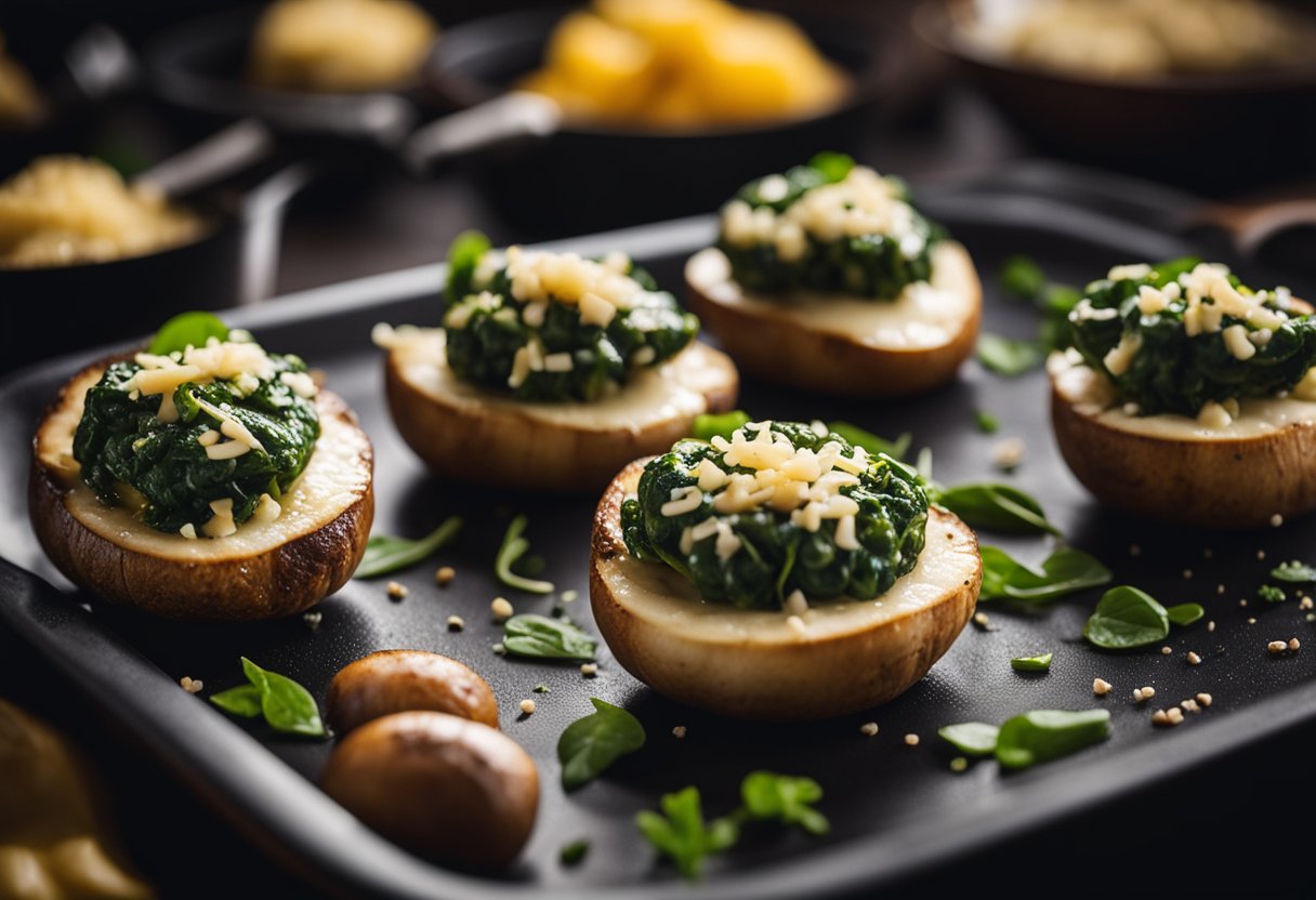 Spinach Stuffed Mushrooms