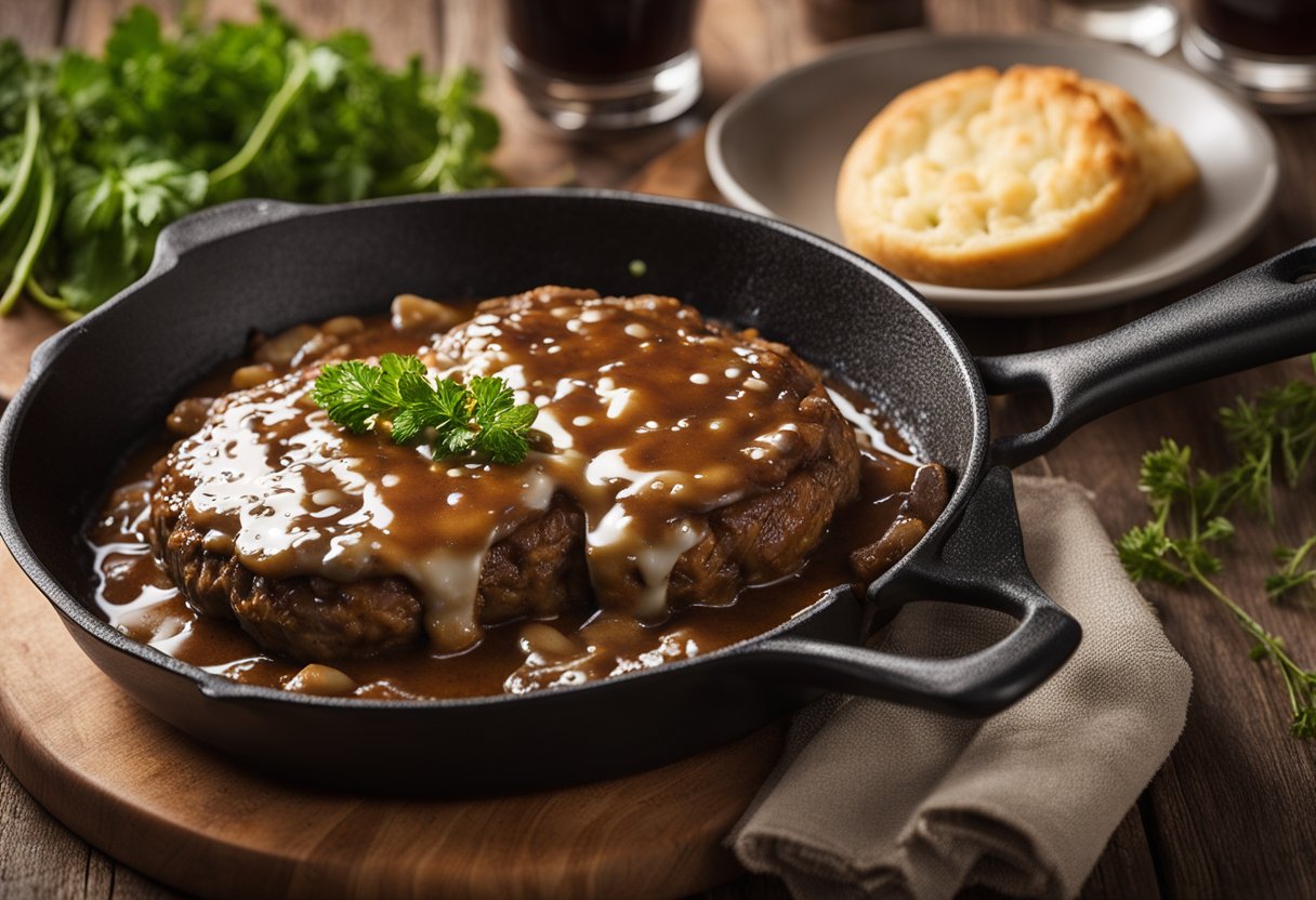 Moms Salisbury Steak Recipe with Mushroom Gravy