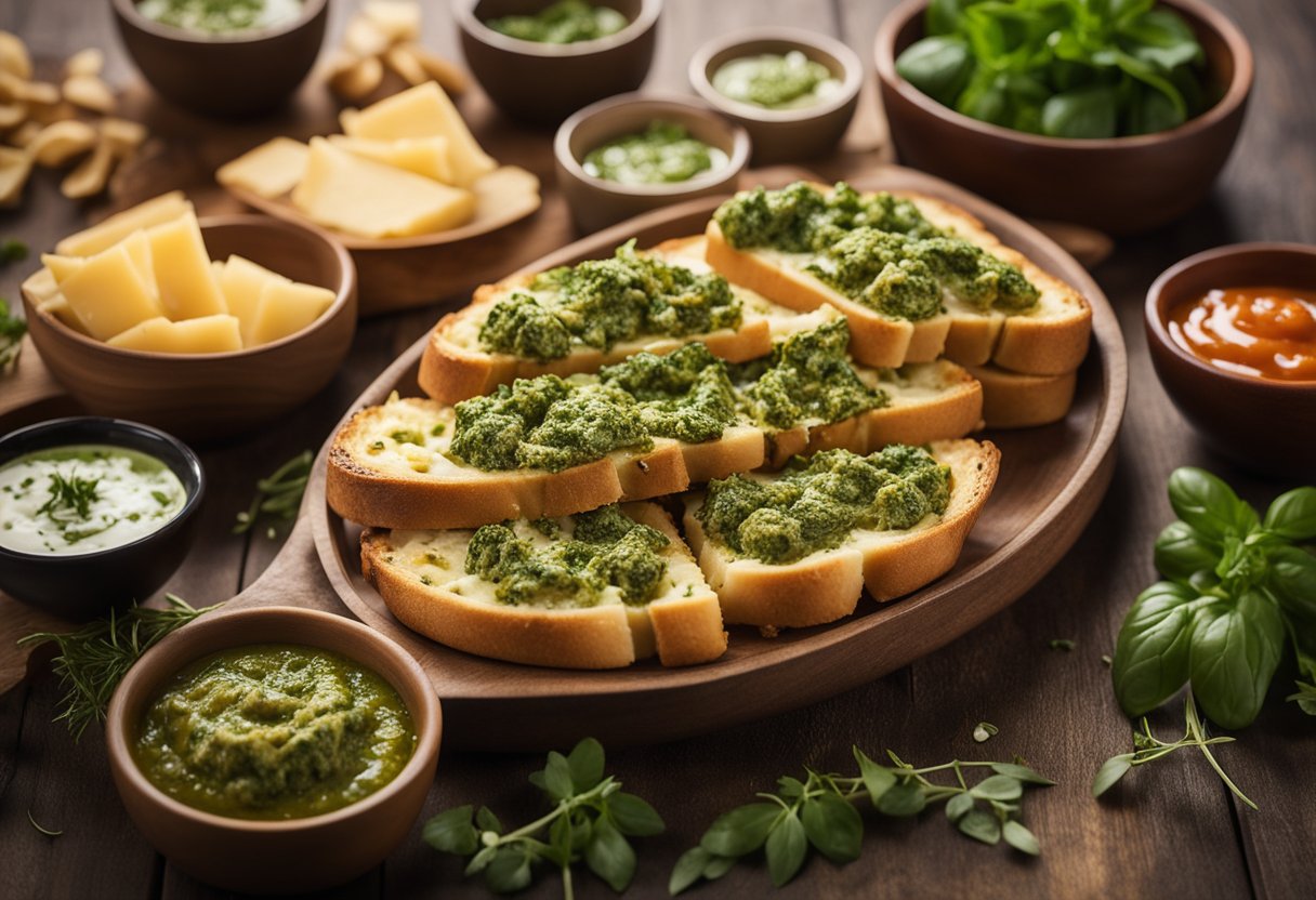 Cheesy Garlic Bread Appetizer