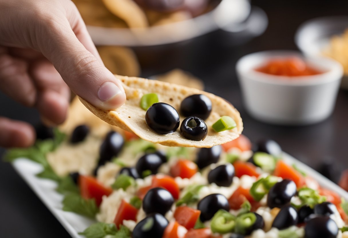 Spider Web Taco Dip for Halloween