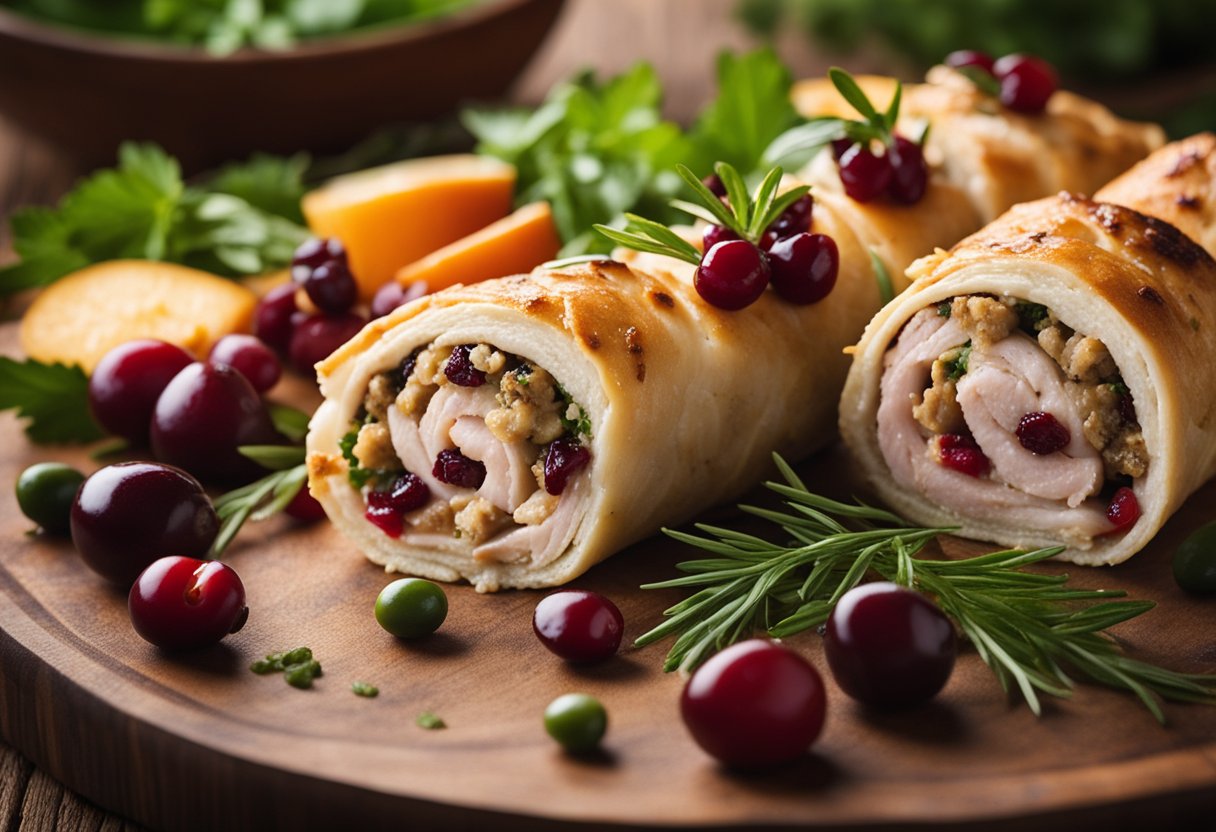 Turkey and Stuffing Roll Ups