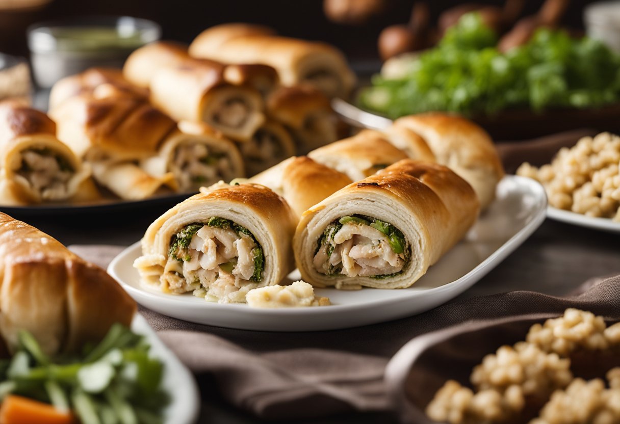 Turkey and Stuffing Roll Ups