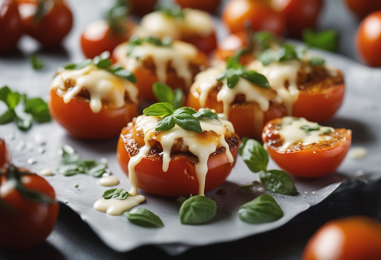 Grilled Tomatoes with Zesty Italian and Cheese