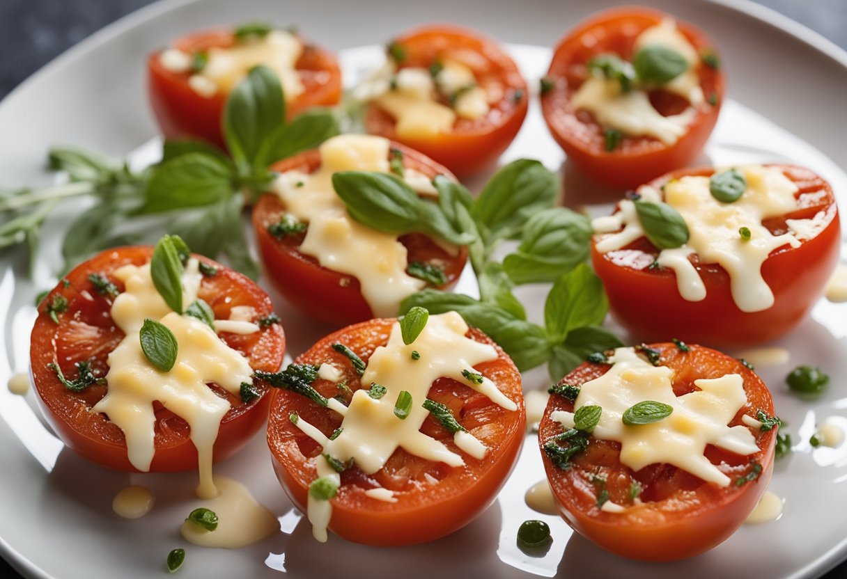 Grilled Tomatoes with Zesty Italian and Cheese