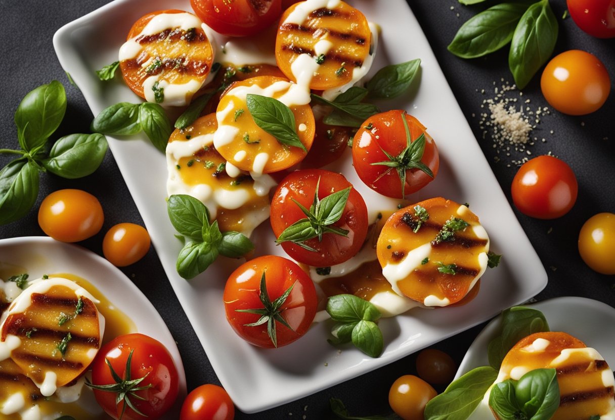 Grilled Tomatoes with Zesty Italian and Cheese