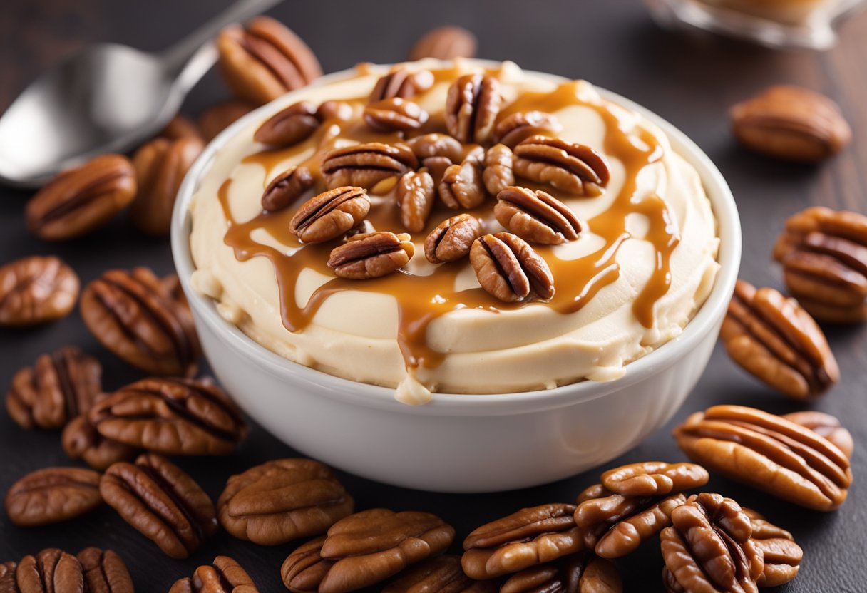 Delicious Salted Caramel Cheesecake Dip with Pecans Recipe
