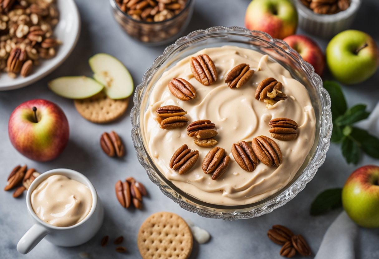 Delicious Salted Caramel Cheesecake Dip with Pecans Recipe