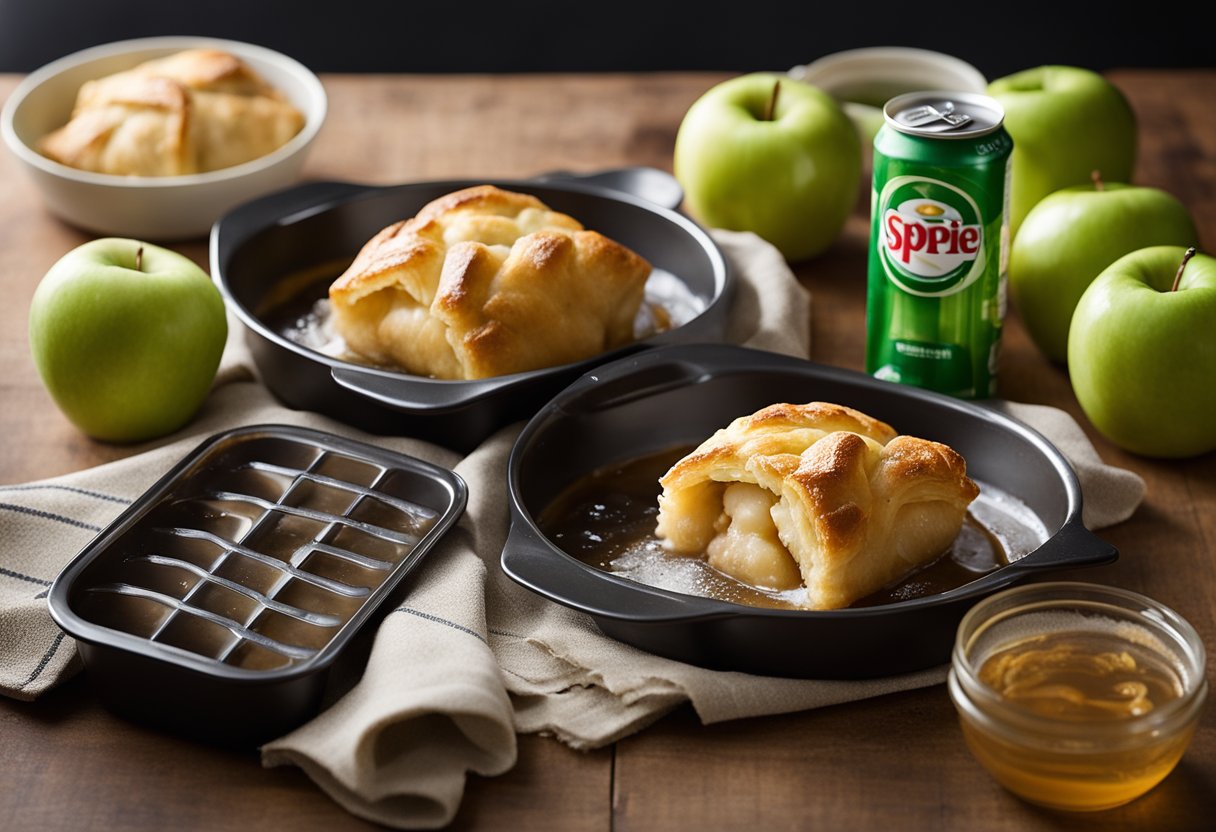 Crescent Roll Apple Dumplings with Sprite