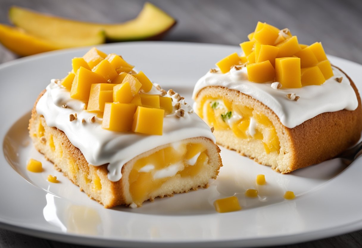 Mango Chantilly Swiss Roll