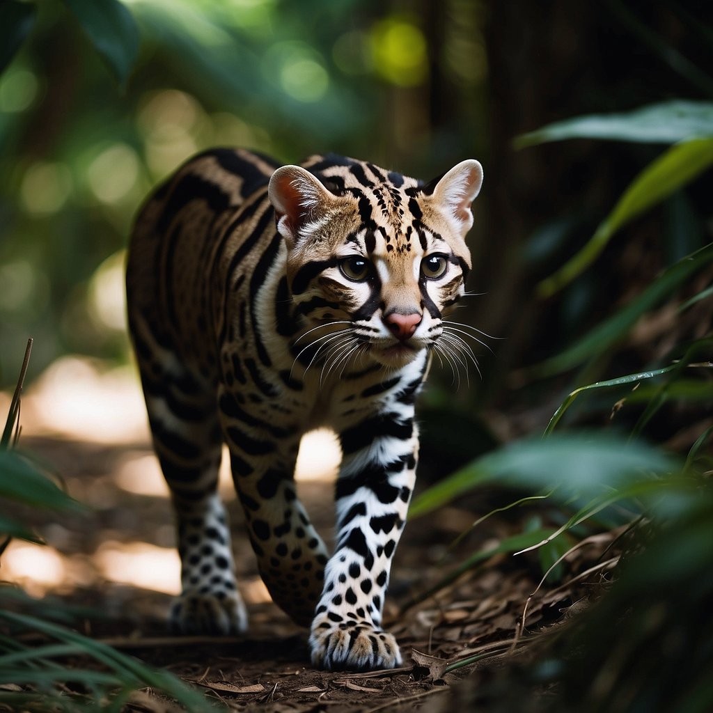 Ocelot in the forest