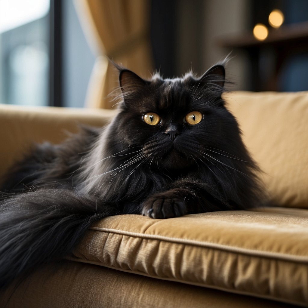 Persian Cat on sofa