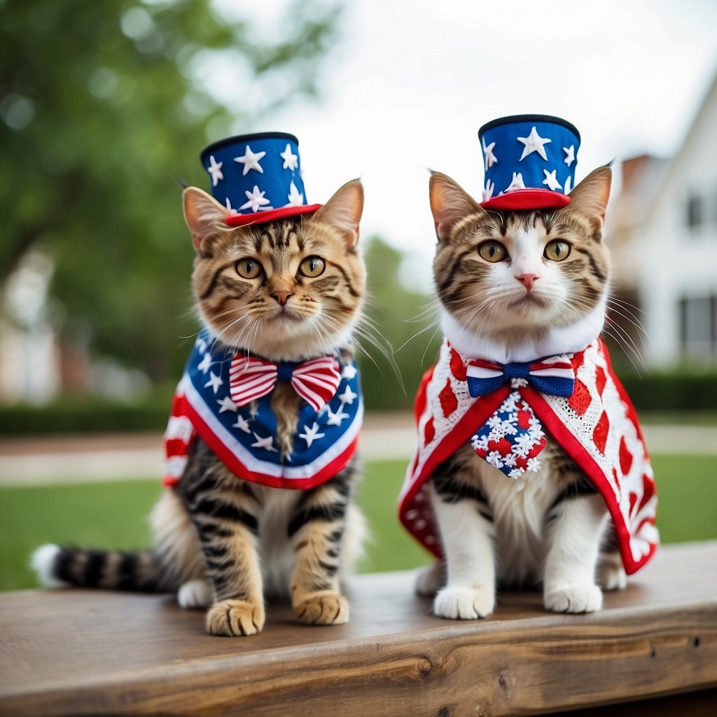 cats in 4th of July Costumes