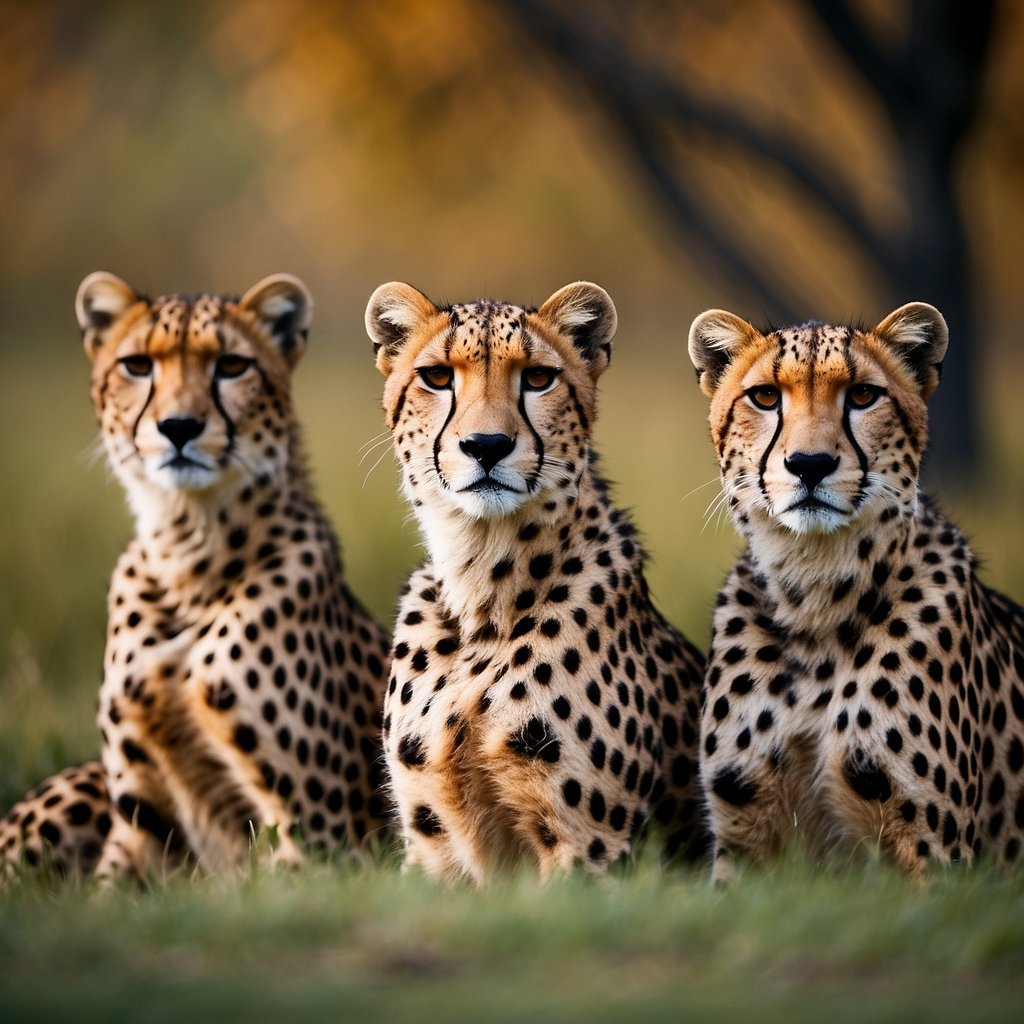 group of male cheetahs