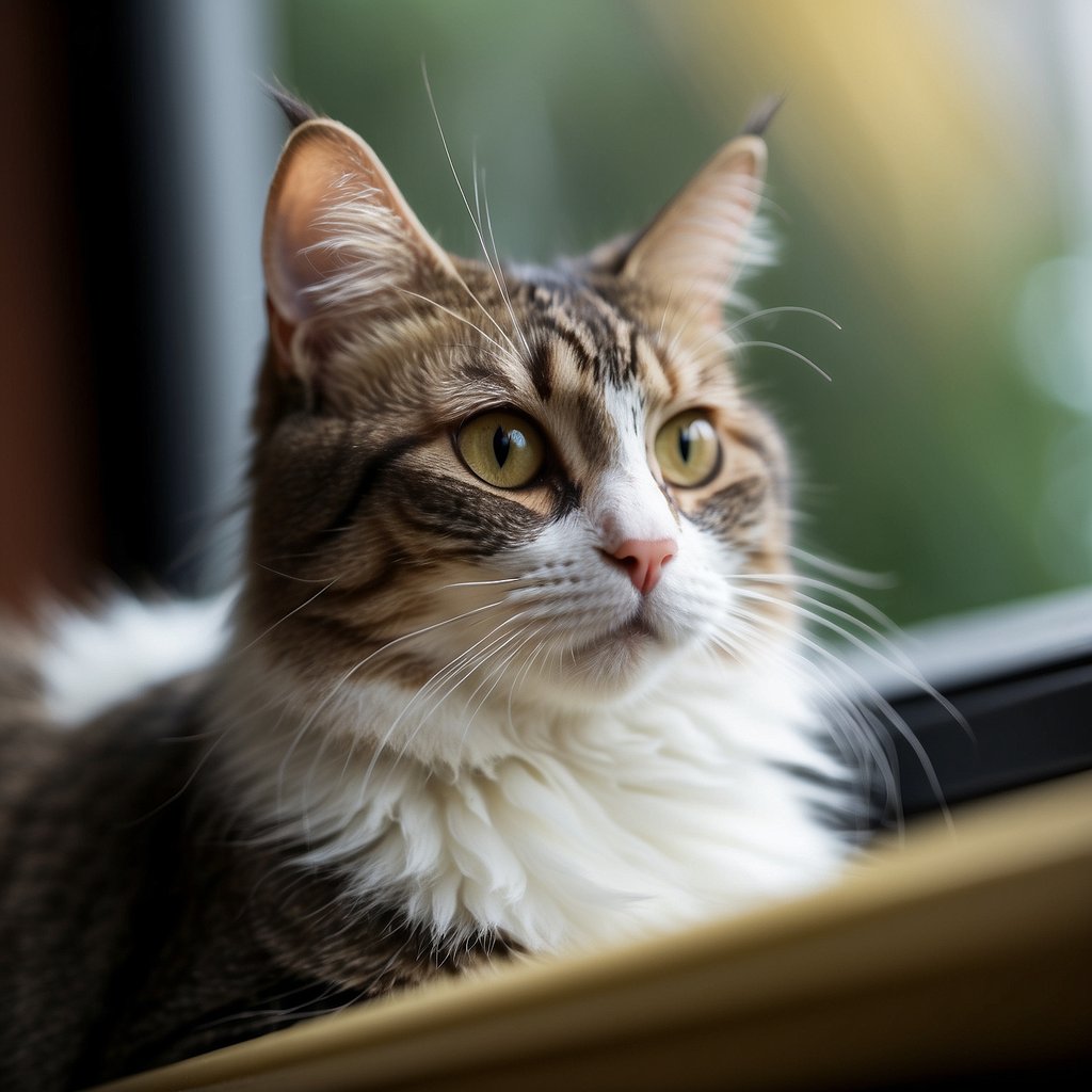 cat in window