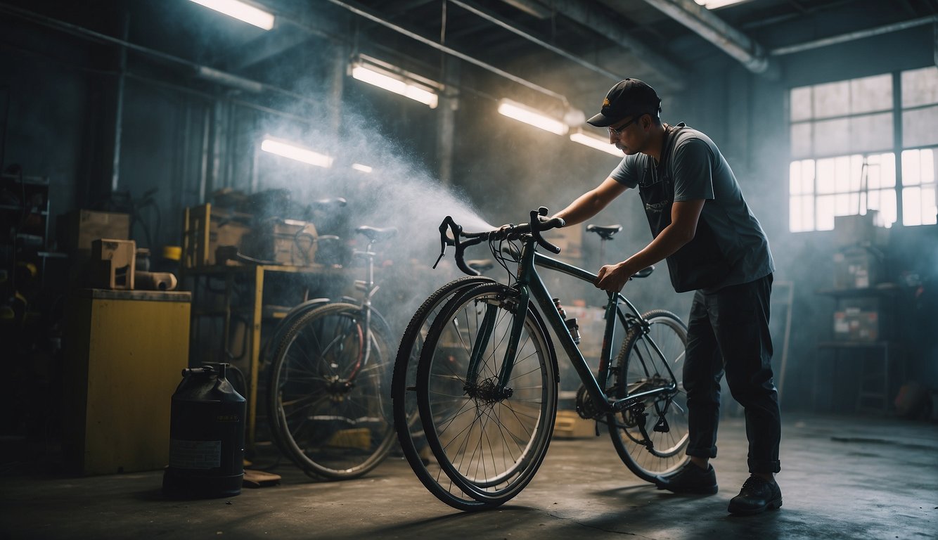 bicycle spray paint shop