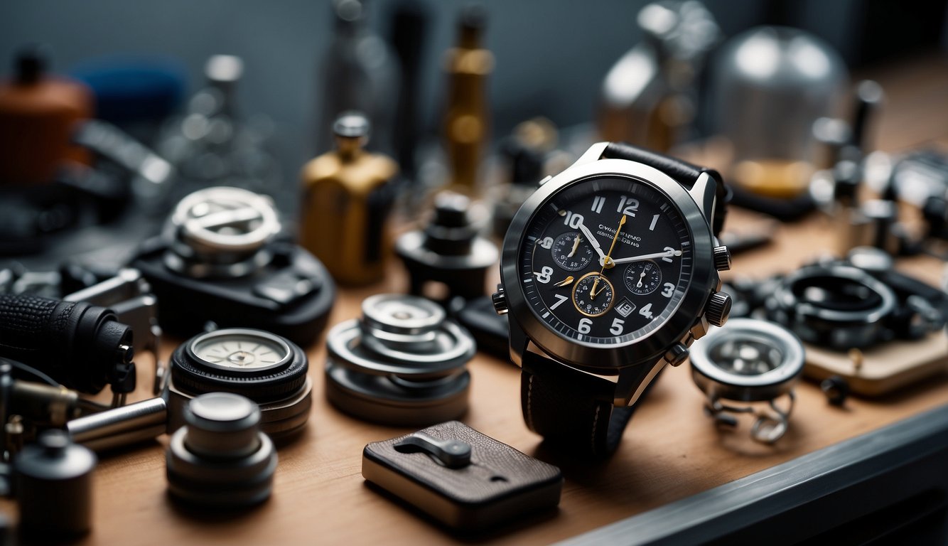 Mechanical watch store servicing