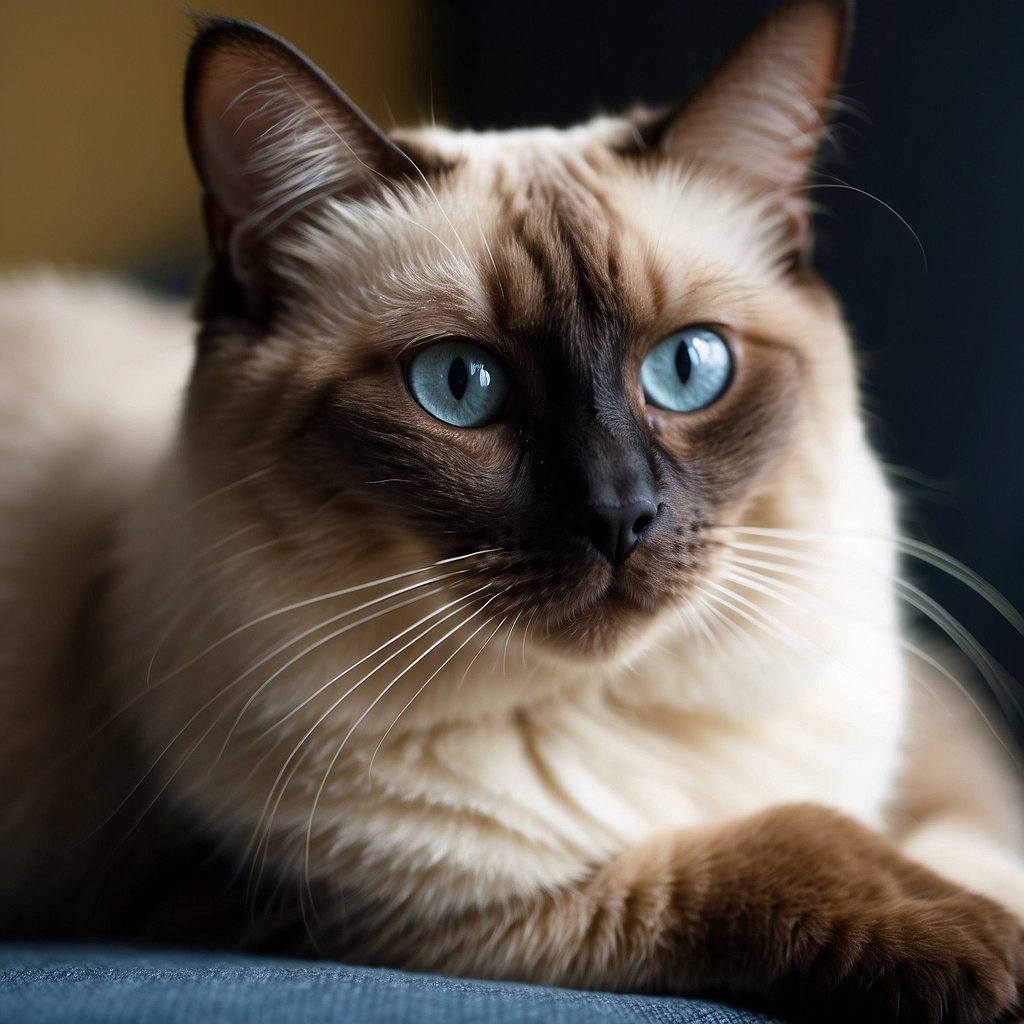 Siamese Cat with blue eyes
