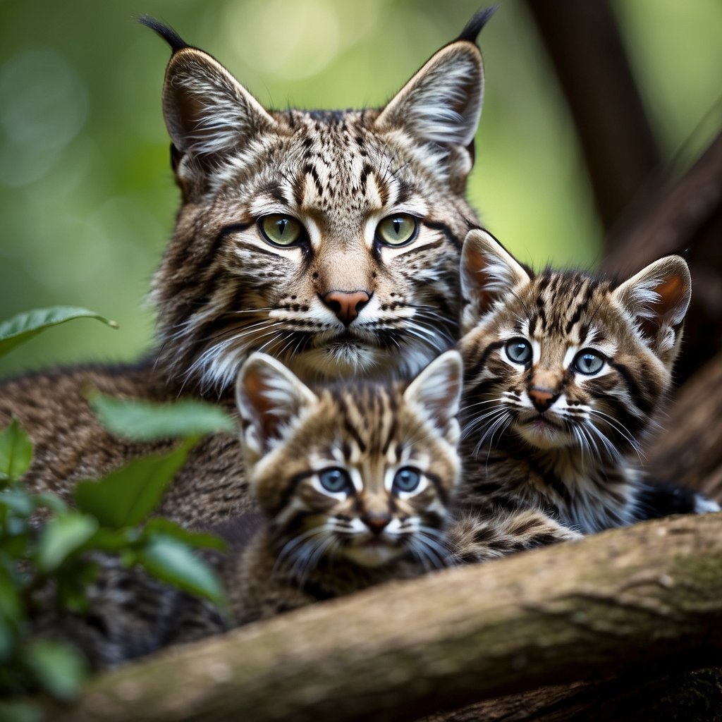 Lynx rufus kittens