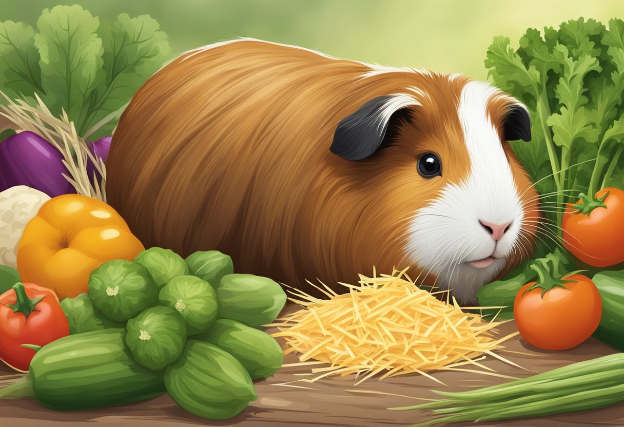Illustration of Guinea Pig Bell Pepper And Cheese
