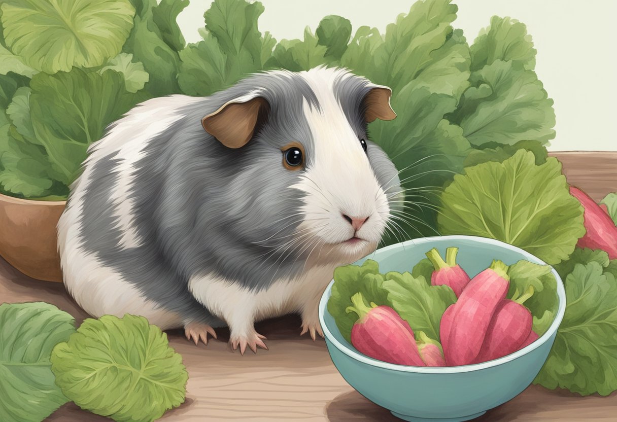 Illustration of Safe Rhubarb Alternatives For Guinea Pigs