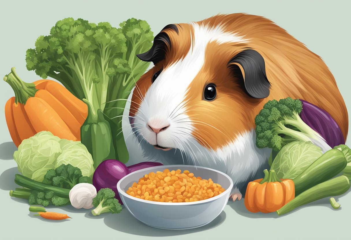Illustration of Veggie Bowls For Guinea Pigs