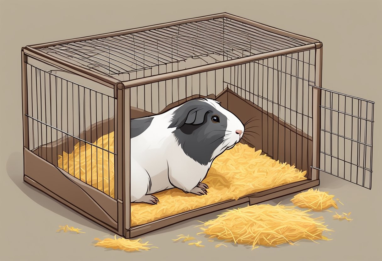 Illustration of Biodegradable Guinea Pig Cage Bedding Options