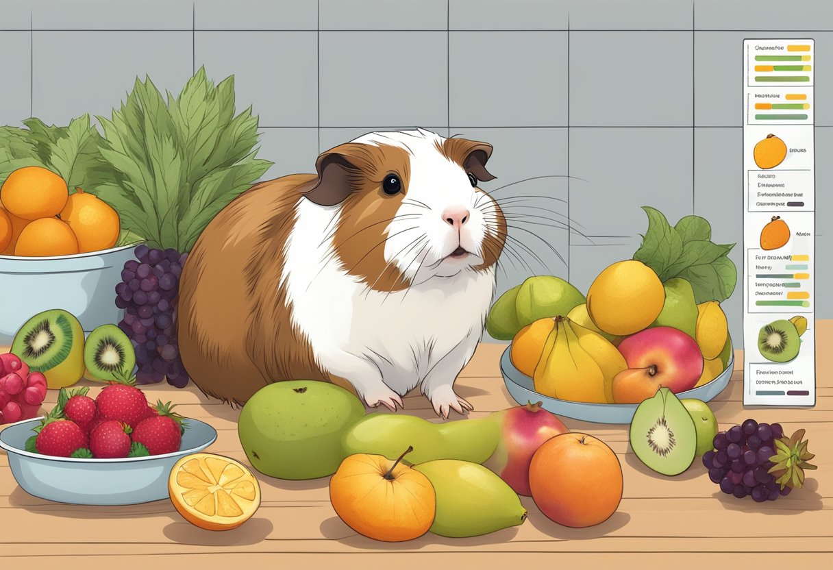 Illustration of Fresh Guinea Pig Fruits Procedure For High Calcium