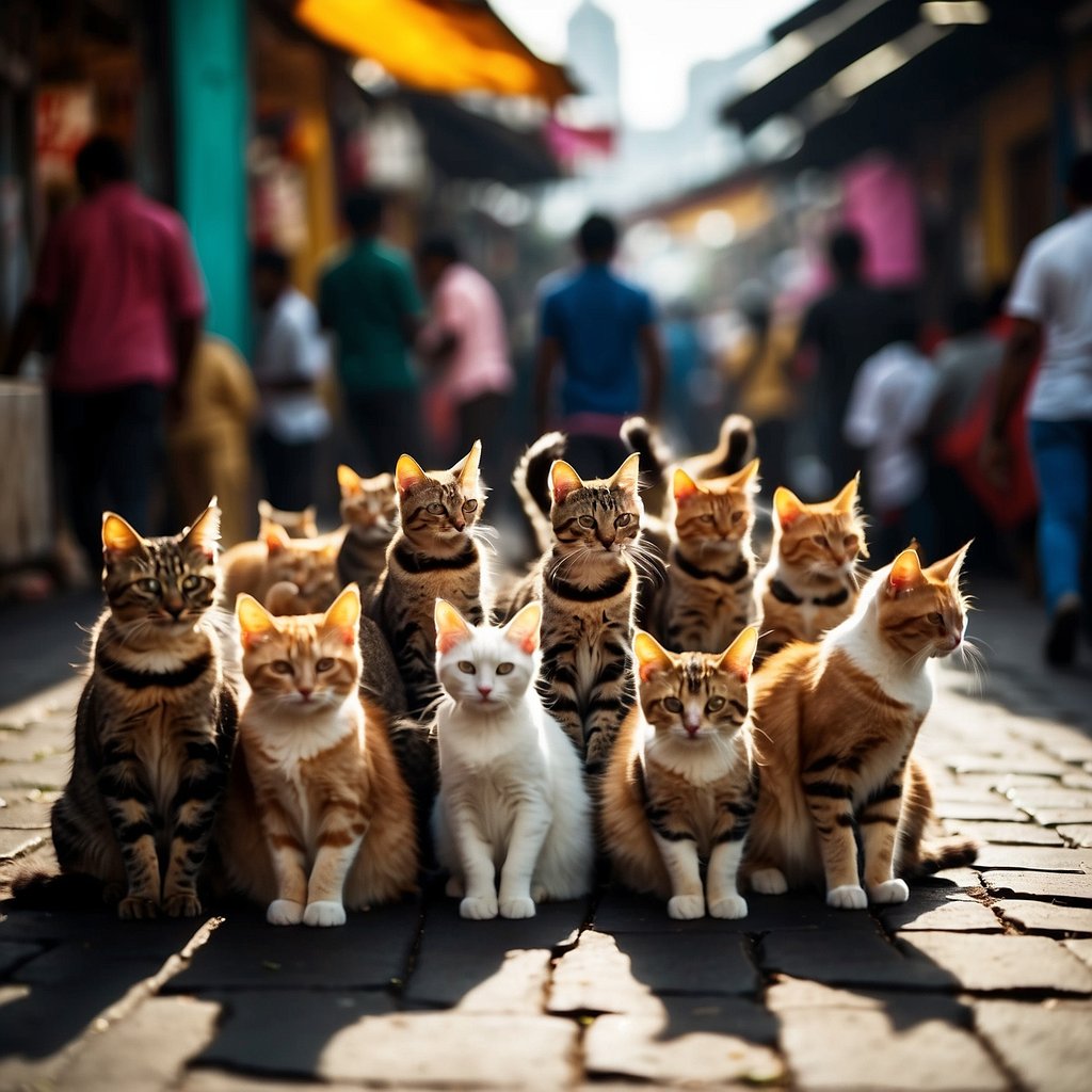 Cats in the streets