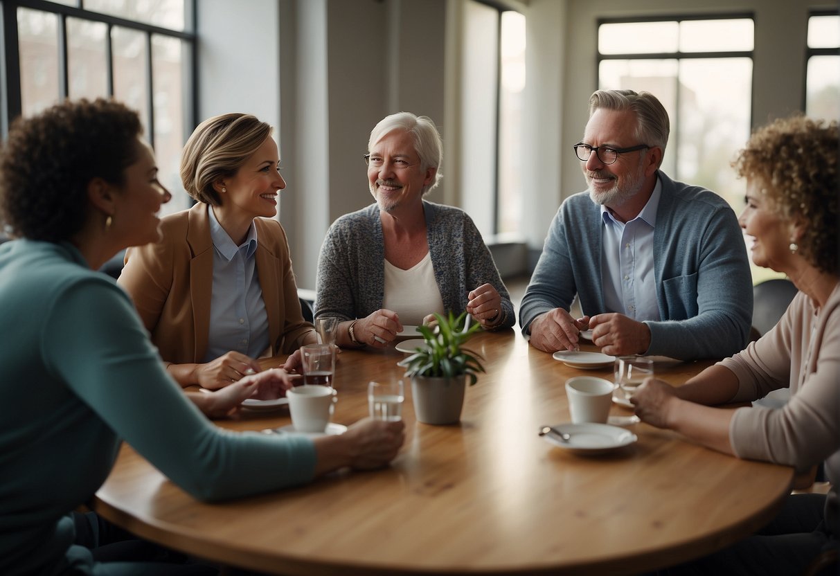 A photo of a tea break