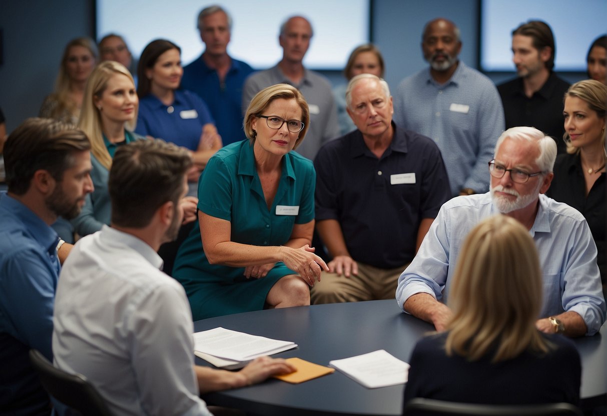 A photo of a concerned doctor