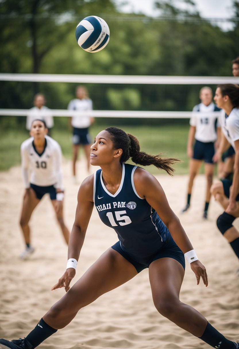 Volleyball: "Dig, set, spike - Fitness Activities in Waco Park offer volleyball fun and fitness for everyone."