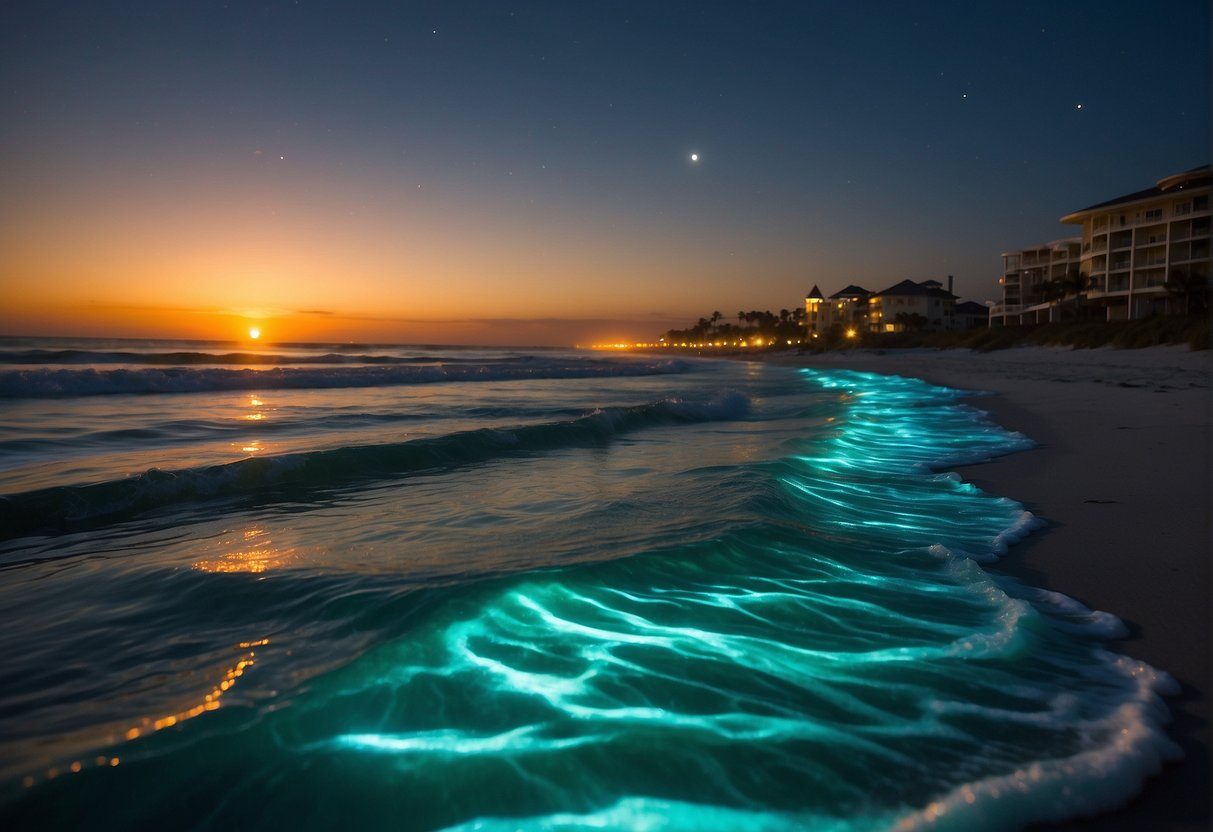 bioluminescence at the beach