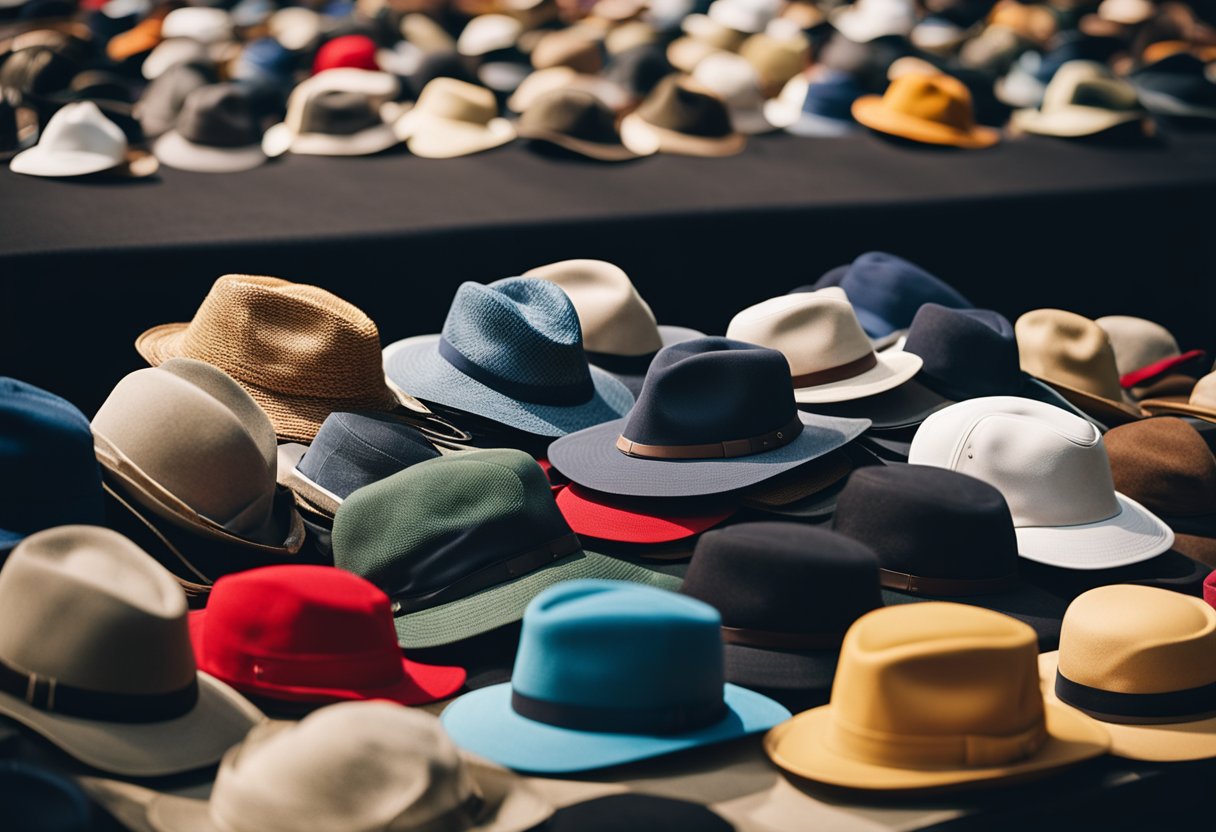 old hats at fashion show event
