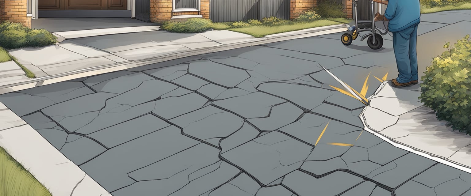 concrete driveway crack repair