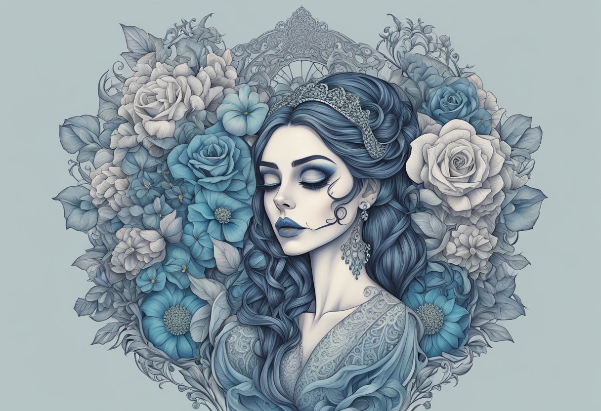 , Corpse Bride Tattoo: Inspirations for Your Gothic Wedding Theme