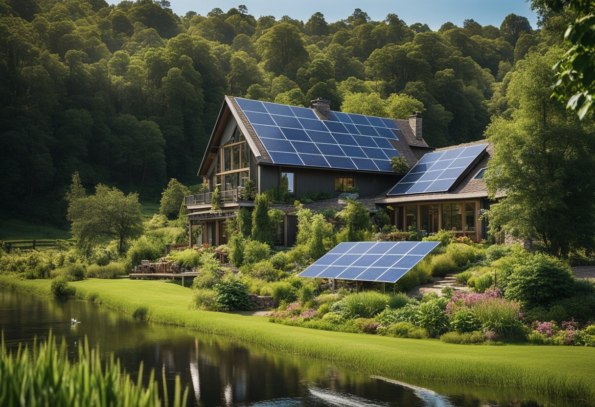 house exemplifying sustainable homesteading 