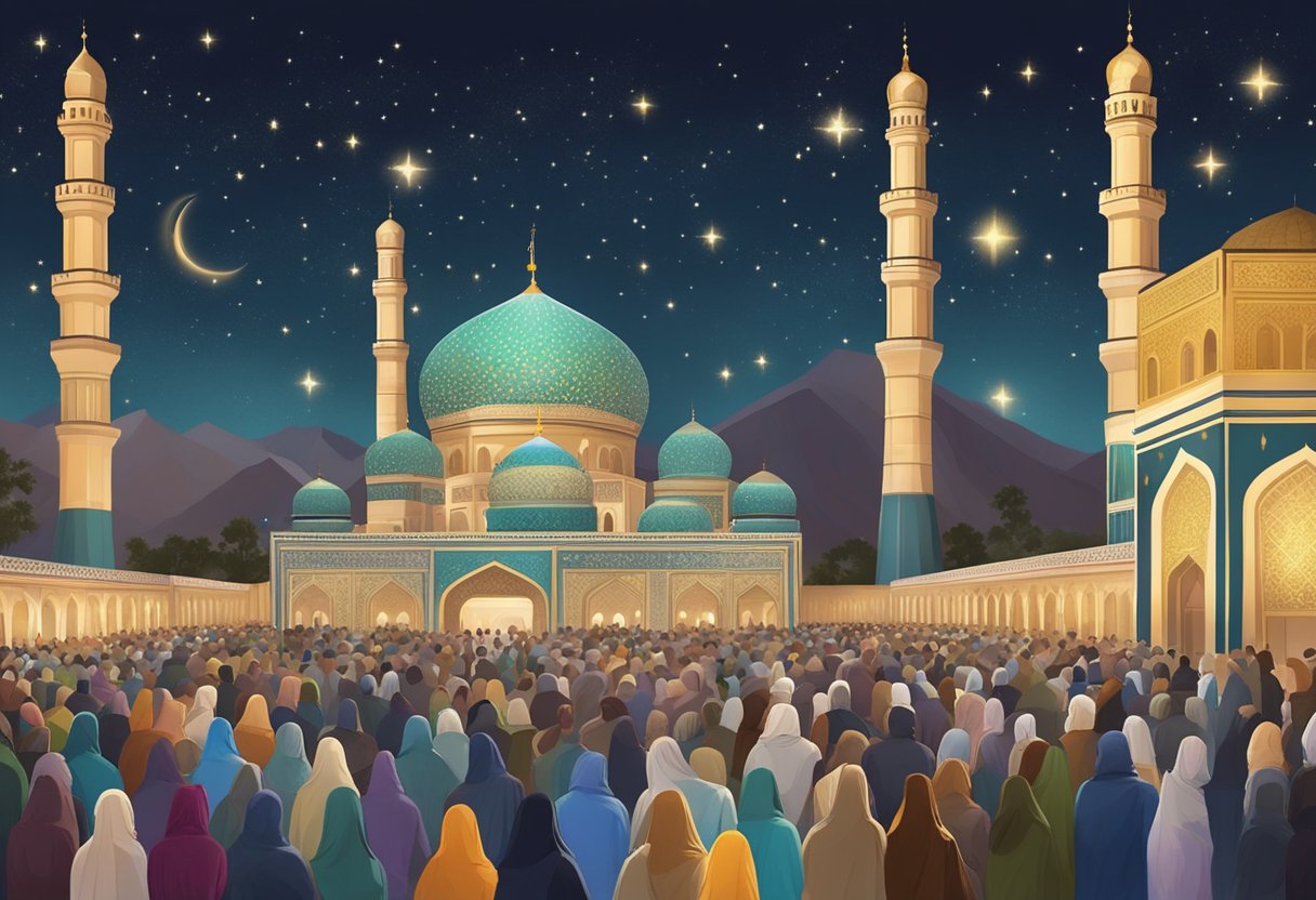 On Shab e Barat day 2024, the night sky is filled with twinkling stars as people gather in mosques and homes to pray and seek forgiveness. The air is filled with the scent of incense and the sound of prayers being rec
