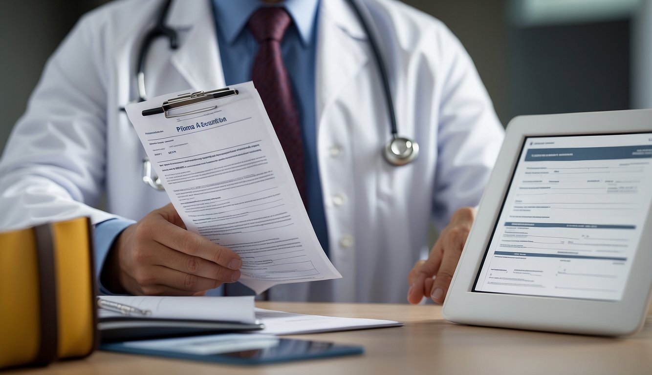 A doctor securely submits HIPAA-compliant patient forms online using JotForm