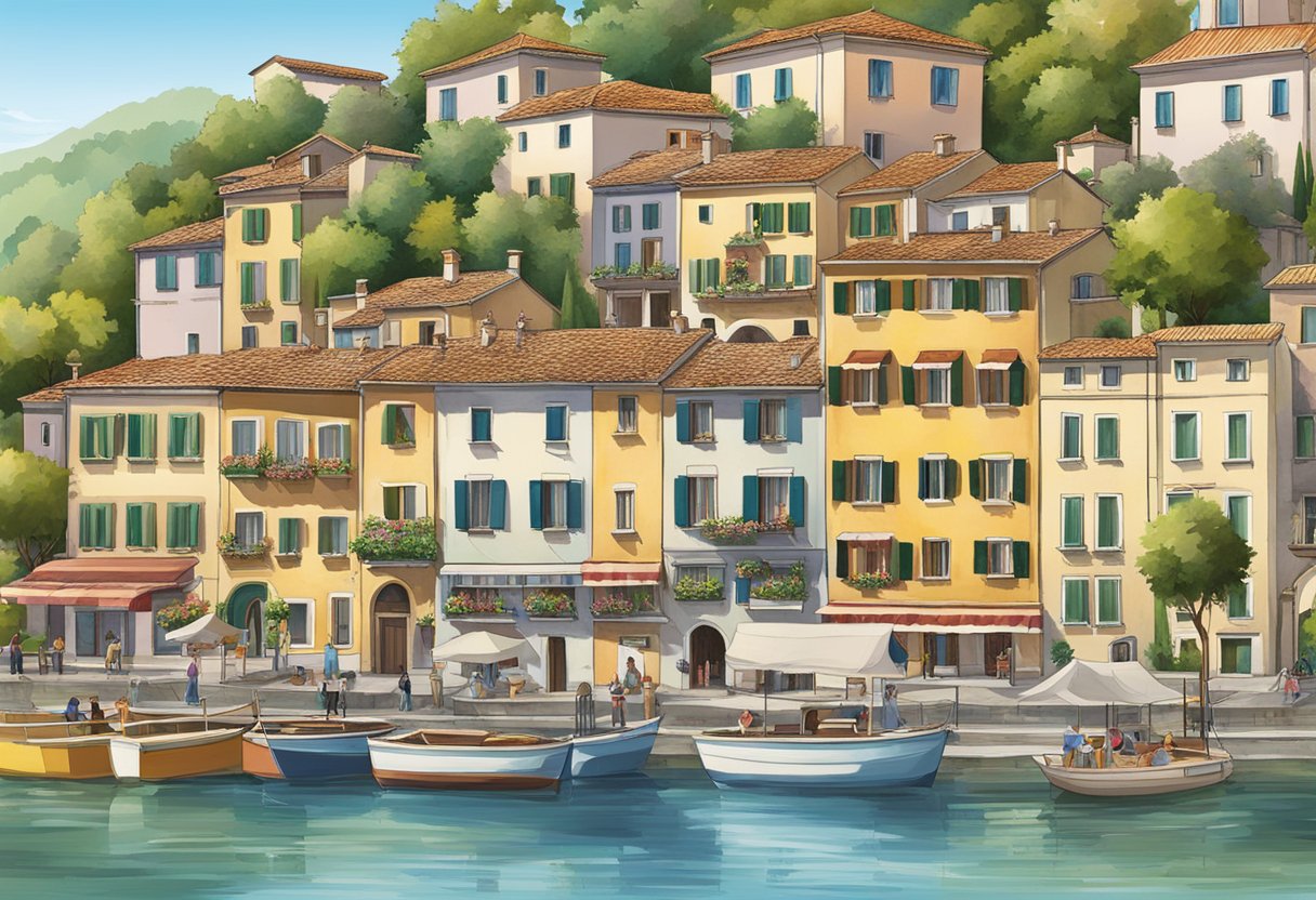 The surroundings and local attractions of Clodia Lazise are depicted in the illustration