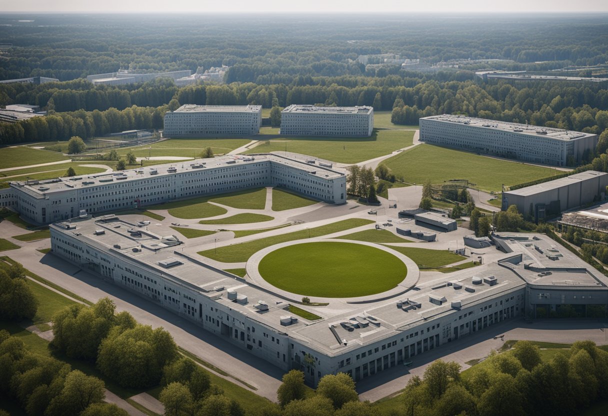 An army base stands in Berlin, Germany