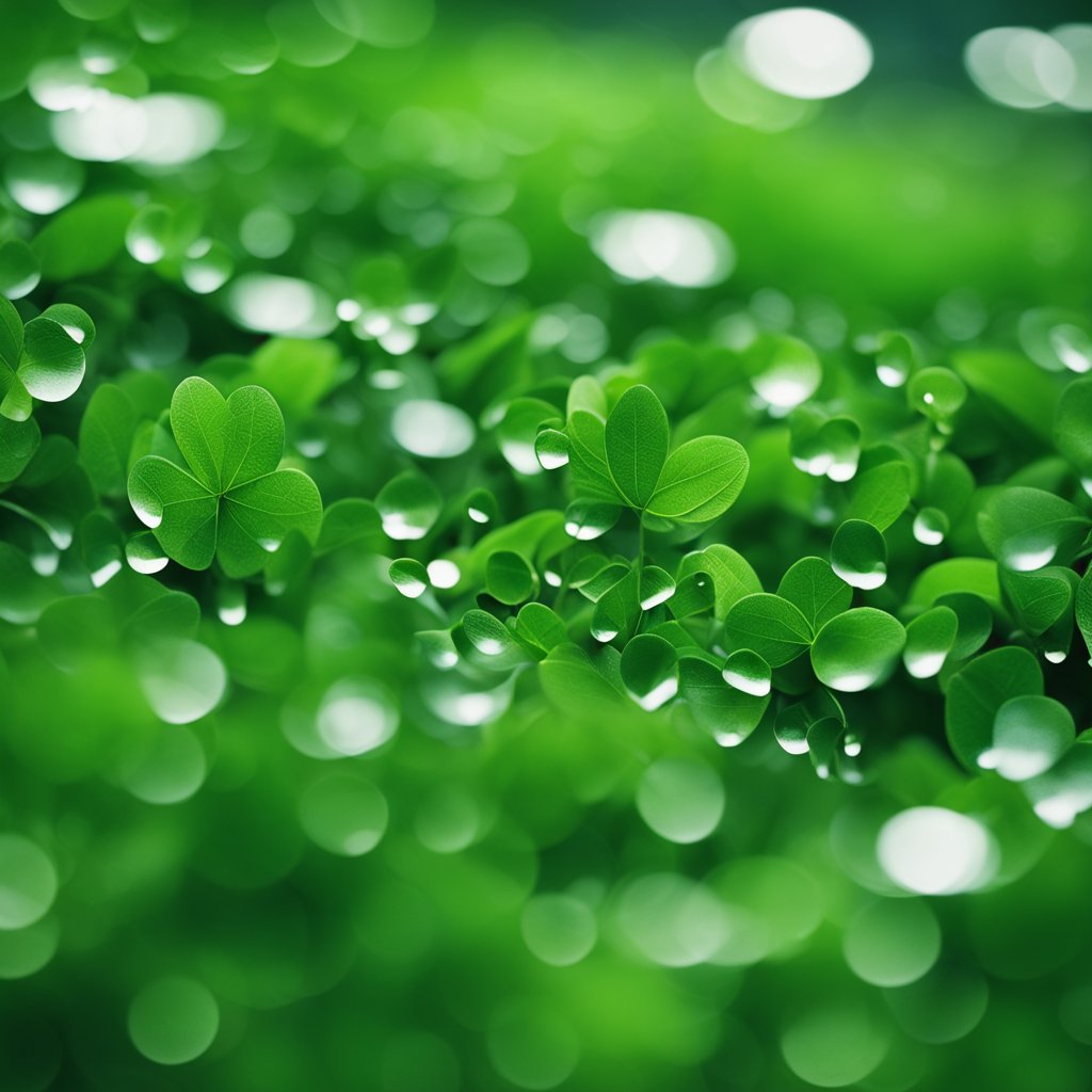 A green, odorless flow